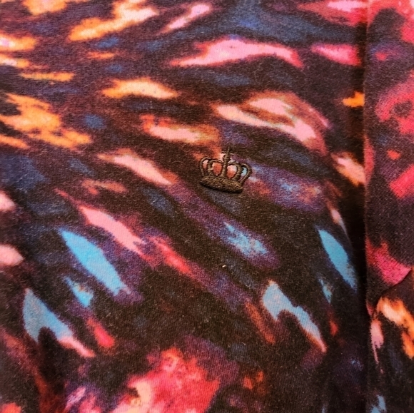JUICY by Juicy Couture Semi cropped multi color sweatshirt Size XL - Picture 3 of 8